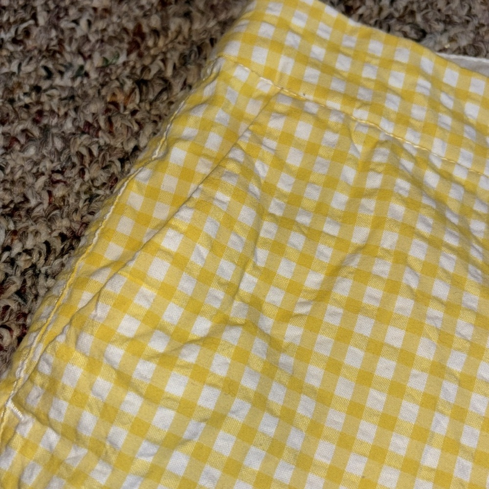 Bundle Old Navy Yellow/White Checkered Gingham New Gray Shorts Size 4 - Picture 4 of 8